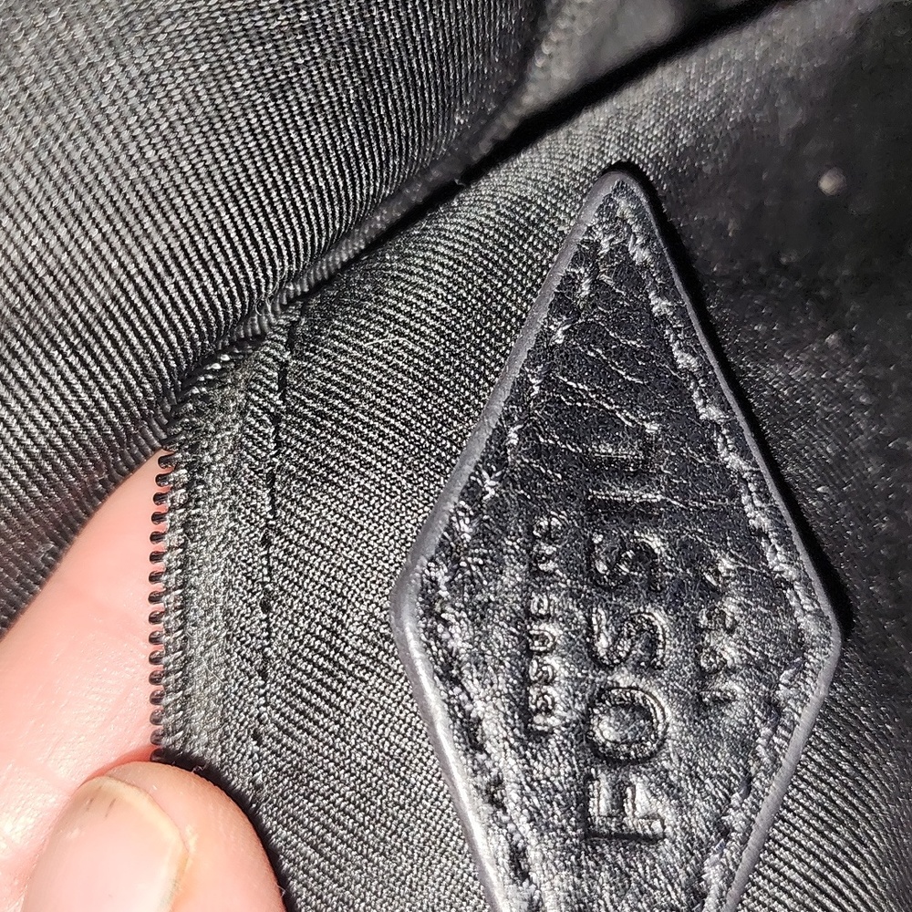 Fossil Ryder Color Block Leather Satchel Purse - image 6